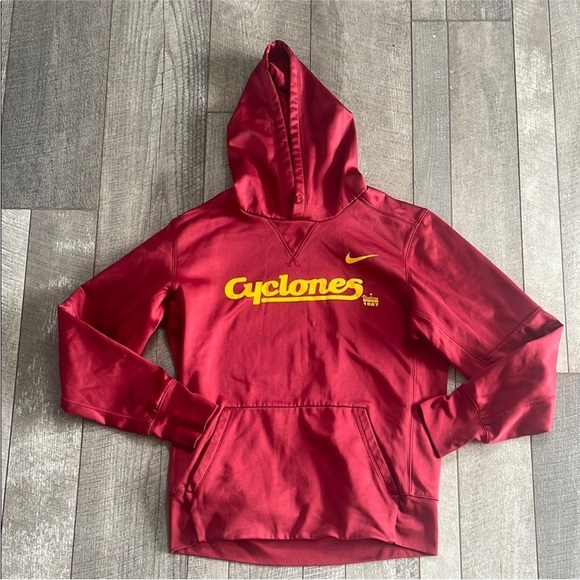 Nike Dri-Fit Iowa State Cyclones Size Small Hooded Athletic Sweatshirt. - Picture 6 of 6